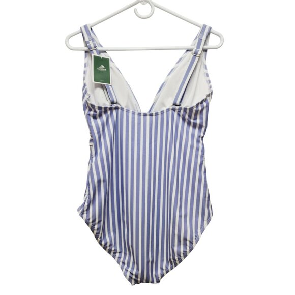 Eomenie Womens Striped One-Piece Swimsuit Size L - Picture 5 of 5